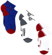 superman boys performance socks white logo