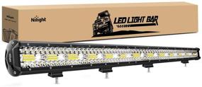 img 4 attached to 🚚 Nilight 37Inch 780W Triple Row Flood Spot Combo Bar - High-Intensity Waterproof LED Work Light for Off-Road Truck Car ATV SUV Jeep Cabin Boat, 78000LM, 2-Year Warranty