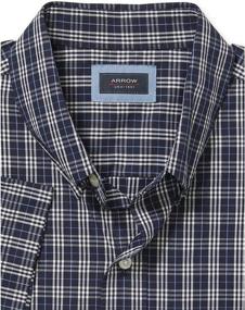 img 1 attached to 👔 Arrow Hamilton Poplin Sleeve 3X Large Men's Shirts: Premium Comfort and Style