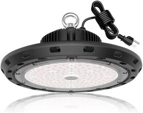 img 4 attached to 🔦 High Bay Light 150W 21,000lm 5000K Daylight 600W HID/HPS Equivalent with US Plug 5’ Cable UFO LED Warehouse Lights Commercial Shop Workshop Garage Factory Lowbay Area Lighting Fixture