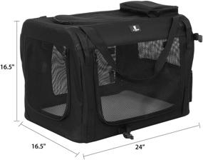 img 1 attached to Versatile X-ZONE PET 3-Door Folding Soft Dog Crate: Ideal Indoor & Outdoor Pet Home with Multiple Sizes and Attractive Colors