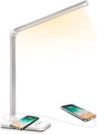 💡 multi-functional led desk lamp: wireless charger, usb port, 10 brightness levels, 5 modes, auto timer, touch control - perfect for home and office use логотип