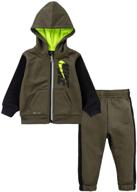 nike therma zip up two piece heather boys' clothing for clothing sets logo