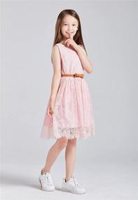 img 2 attached to 🌸 Kids Casual Flower Girl Dress with Girls Lace