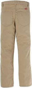 img 2 attached to 👖 Stylish and Comfy: Wrangler Authentics Boys' Little Parker Slim Straight Twill Pant