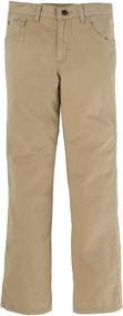 img 3 attached to 👖 Stylish and Comfy: Wrangler Authentics Boys' Little Parker Slim Straight Twill Pant