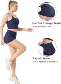 img 2 attached to CHRLEISURE High Waist Yoga Bike Shorts for Women - Workout Booty Spandex Shorts, Soft and Comfy