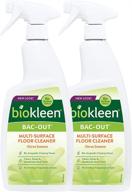 biokleen bac-out enzymatic floor cleaner - 2 pack - multi-surface eco-friendly solution for cleansing, shining, and deodorizing - plant-based formula with no artificial fragrance, colors or preservatives logo