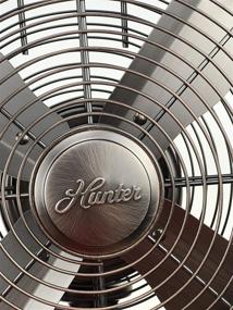 img 2 attached to 💨 HUNTER 12-Inch Retro Table Fan in Onyx Copper