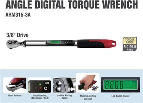 img 3 attached to 🔧 ACDelco Tools ARM315-3A 3/8” Heavy Duty Angle Digital Torque Wrench: 5.0 to 99.5 ft-lbs, Buzzer & LED Flash Notification, ISO 6789 Standards, Calibration Certificate