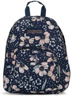 🎒 stylish and compact jansport half pint blue dusk casual daypacks for effortless style logo