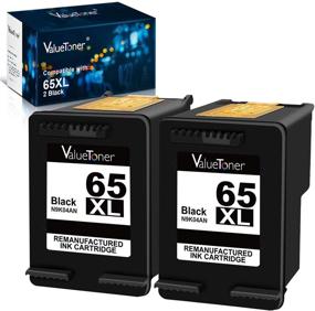 img 4 attached to 🖨️ Заменяемый картридж Valuetoner, переработанный, для принтера HP 65 XL 65XL N9K04AN для Envy 5055 5052 5058, DeskJet 3755 2655 3720 3722 3723 3730 3732 3752 3758 2652 2624, с обновленной микросхемой (2 черного).