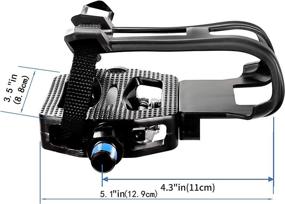 img 1 attached to 🚴 DULMYY 9/16'' Spin Bike Pedals with SPD Pedals for Spin Bike Hybrid Pedal, Toe Clips, and Straps - Suitable for Exercise Bikes, All Indoor Bike/Peloton Pedal, and Toe Cage Use