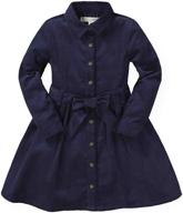 👗 charming tie-waist shirtdress for girls by hope & henry logo