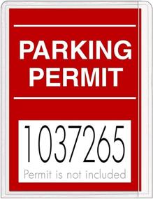 img 1 attached to StoreSmart - Windshield Parking Permit Holder 🚗 - Adhesive Backing - Single Pack - PSR-PARK-1045L