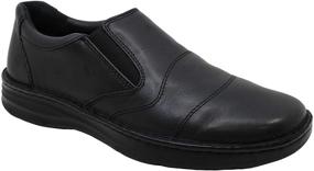 img 3 attached to 👞 Drew 43906 Brandy Leather Extra Wide Men's Loafers & Slip-On Shoes
