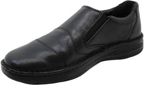 img 1 attached to 👞 Drew 43906 Brandy Leather Extra Wide Men's Loafers & Slip-On Shoes