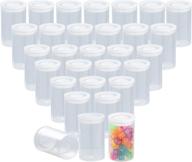 🎞️ film canisters with caps - clear storage containers for small accessories (30-count) логотип