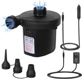 img 4 attached to 🔌 Parentswell Electric Air Pump: Efficient Two Way Inflator/Deflator for Pool Floats, Rafts, and Large Inflatables - 110V AC / 12V DC Powered with 3 Nozzles