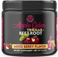 beet root powder + apple cider vinegar by angry supplements - nitric oxide booster for enhanced digestive support, circulation, and energy boost (1-jar) logo