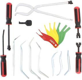 img 2 attached to ABN Brake Drum Tool Kit - 15-Piece Service Brake Kit with Spring Pliers, Brake Spoons, Pad Gauge, Brake Spring Tool