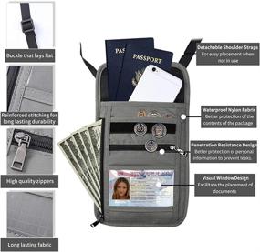 img 1 attached to ROOSALANCE Travel Pouch Stash Wallet: Must-Have Travel Accessories for Smart Travelers