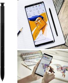 img 3 attached to Перо S для Galaxy Note 8: официальная замена сенсорного пера с адаптером типа C, наконечниками, грифелями и штырьком для извлечения (черное)