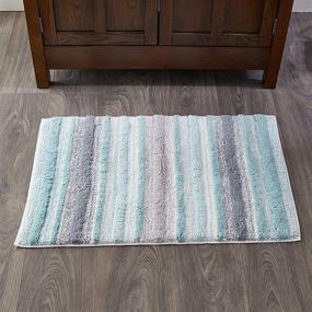 img 2 attached to 🔷 Ultimate Comfort and Style: SKL Home Teal Water Stripe Rug by Saturday Knight Ltd.
