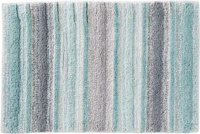img 3 attached to 🔷 Ultimate Comfort and Style: SKL Home Teal Water Stripe Rug by Saturday Knight Ltd.