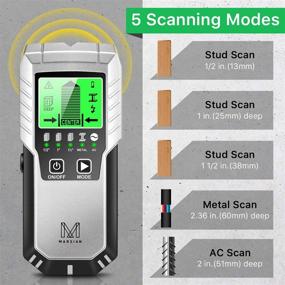 img 3 attached to 5-in-1 Sensor Wall Scanner with LCD Display & Auto Calibration - Stud Finder, Beam Finder, Center Finding & Sound Warning for Wood, AC Wire & Metal Studs Detection