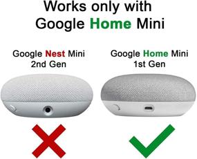 img 3 attached to Улучшите свой Google Home Mini с помощью настенного крепления - необходимый аксессуар в белом цвете