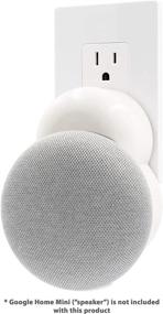 img 4 attached to Улучшите свой Google Home Mini с помощью настенного крепления - необходимый аксессуар в белом цвете