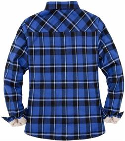 img 1 attached to 🧥 ThCreasa Women's Flannel Jacket with Convenient Pockets - Stylish Women's Clothing Option