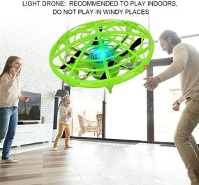 img 3 attached to 🚁 BOMPOW RC Drone for Kids 8-12 with 2 Speeds, LED Light - Green Color