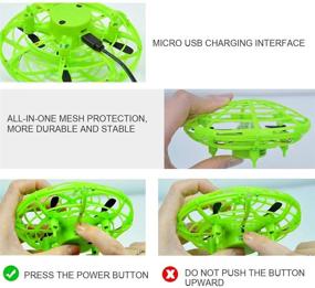 img 2 attached to 🚁 BOMPOW RC Drone for Kids 8-12 with 2 Speeds, LED Light - Green Color