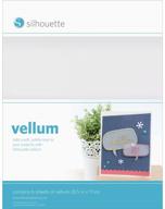 📄 seo-optimized silhouette vellum scrapbooking paper, 8.5" x 11" size logo