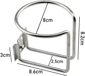 img 3 attached to 2-Pack Stainless Steel Boat Ring Cup Drink Holders Ideal for Boat, Yacht, Truck, Car, Apartment, RV