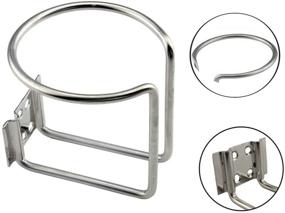 img 2 attached to 2-Pack Stainless Steel Boat Ring Cup Drink Holders Ideal for Boat, Yacht, Truck, Car, Apartment, RV