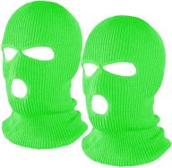 fvviia 2-piece windproof knitted ski mask ❄️ with double thermal protection for outdoor sports in winter logo