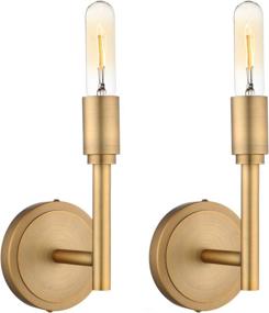 img 4 attached to 🏮 Phansthy Antique Bronze Wall Sconce Set - 2-Pack 1-Light Sconce Light Fixture (Bronze Finish)