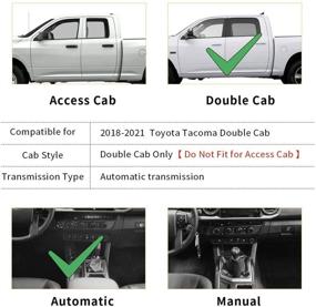 img 3 attached to YITAMOTOR На заказ Коврики на пол для дважды кабины Tacoma, 2018-2021 Toyota Tacoma, Защита от всех погодных условий, Черный - Коврики на пол для первого и второго рядов