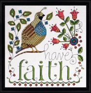 🧵 tobin dw2791 14 ct heartfelt have faith counted cross stitch kit, 10x10-inch logo