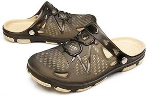 img 4 attached to Techcity Men's Outdoor Walking Breathable Shoes - Slippers, Mules & Clogs