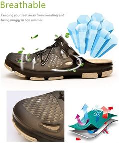 img 1 attached to Techcity Men's Outdoor Walking Breathable Shoes - Slippers, Mules & Clogs