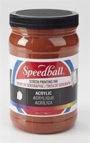 img 1 attached to 🎨 High-Quality Speedball Acrylic Screen Printing Ink, 32-Ounce, Brown: Unleash Your Creativity!