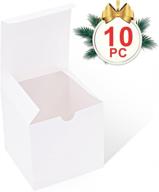 🎁 дюймовые подарки kraft для рукоделия: картонные коробки для кексов, украшения для невесты и свадьбы - легкие в использовании логотип