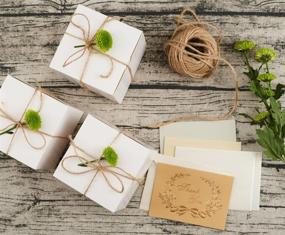 img 2 attached to 🎁 Дюймовые подарки Kraft для рукоделия: картонные коробки для кексов, украшения для невесты и свадьбы - легкие в использовании