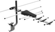 📺 ge outdoor tv antenna 33685, long range yagi style design, supports 4k 1080p vhf uhf, weather resistant, hd digital ota antenna, j-mount included, multiple tv support logo