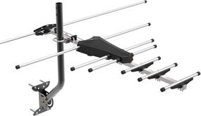 img 4 attached to 📺 GE Outdoor TV Antenna 33685, Long Range Yagi Style Design, Supports 4K 1080P VHF UHF, Weather Resistant, HD Digital OTA Antenna, J-Mount Included, Multiple TV Support