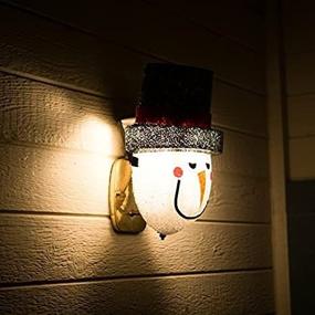 img 4 attached to 🎄 ienjoyware Snowman Porch Light Cover – Christmas Outdoor Decorations with Enhanced SEO